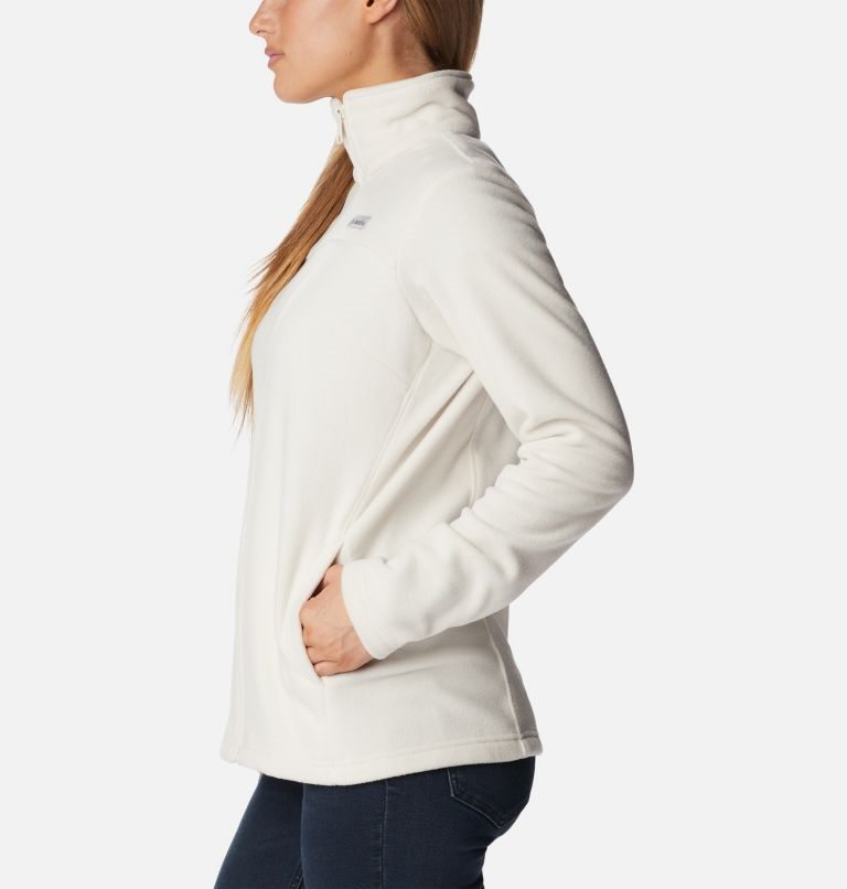 Women's Columbia Castle Dale Full Zip Fleece Jackets Cream | CA-VAL86