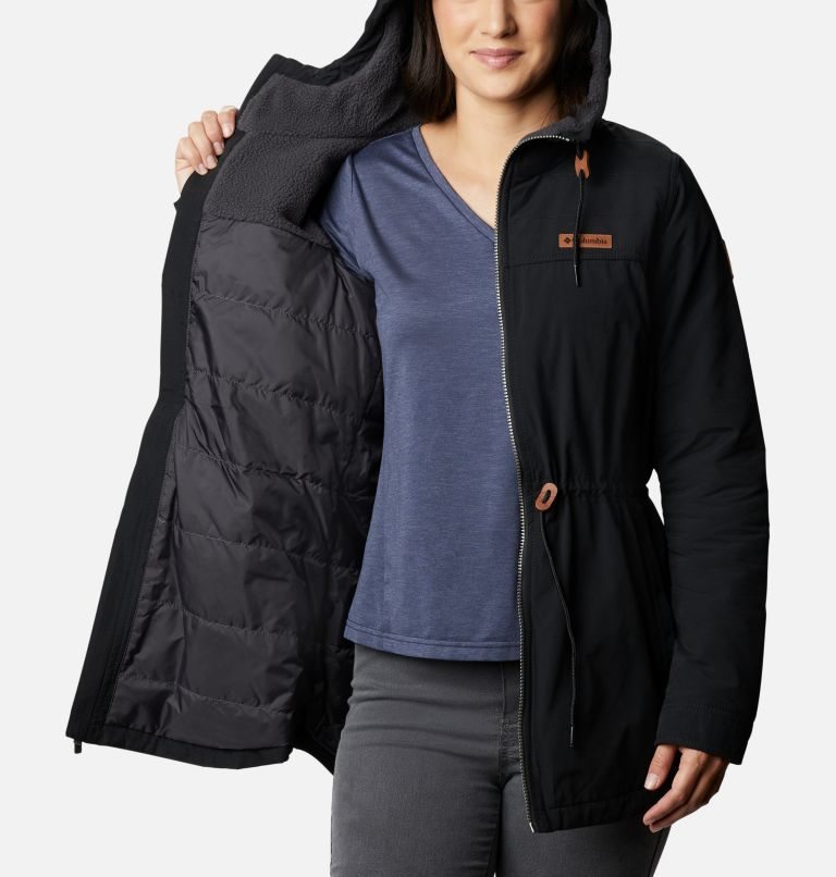 Women's Columbia Chatfield Hill Jackets Black | CA-G15L6