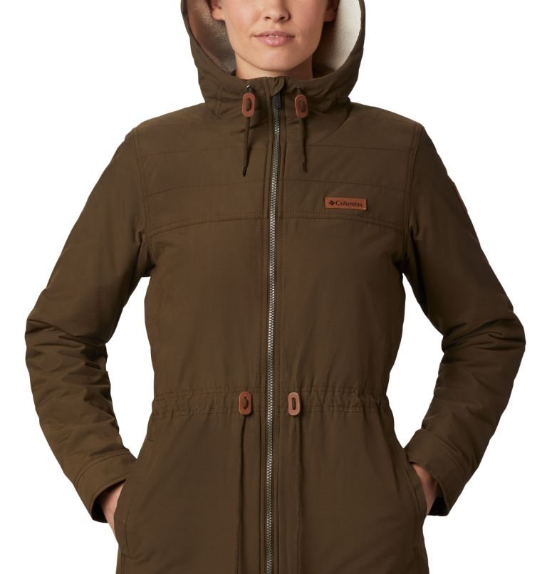 Women's Columbia Chatfield Hill Jackets Dark Brown | CA-N84C0