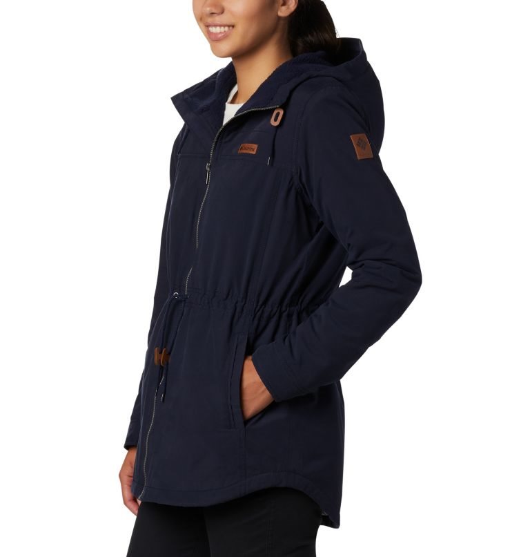 Women's Columbia Chatfield Hill Jackets Navy | CA-NCLA0