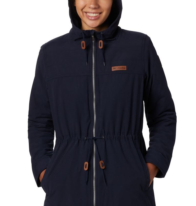 Women's Columbia Chatfield Hill Jackets Navy | CA-NCLA0