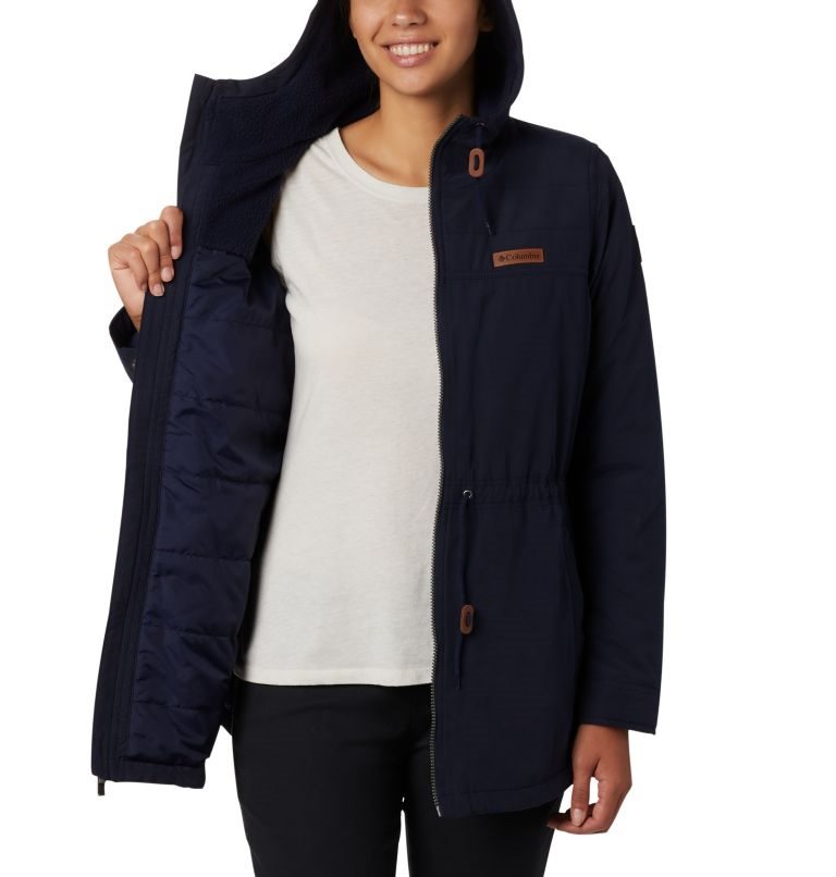 Women's Columbia Chatfield Hill Jackets Navy | CA-NCLA0