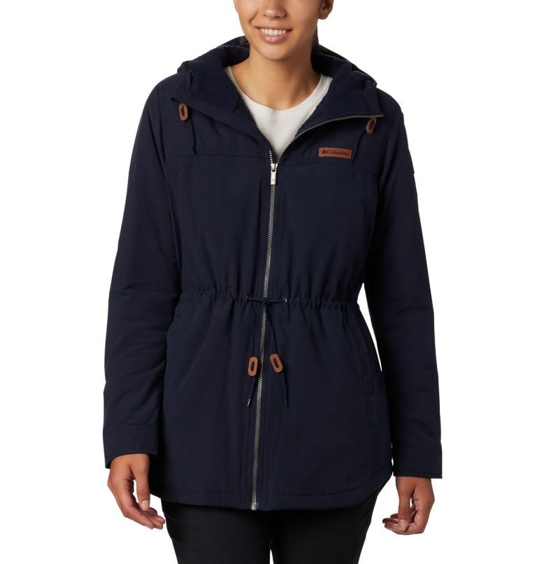 Women\'s Columbia Chatfield Hill Jackets Navy | CA-NCLA0