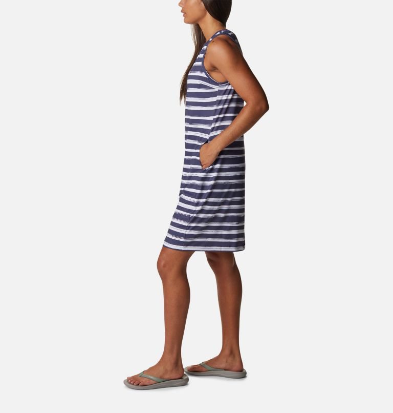 Women's Columbia Chill River Printed Dress Stripe | CA-Q03A6