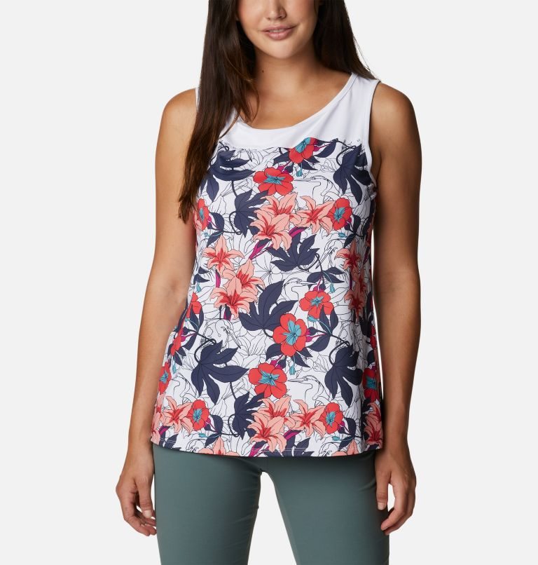 Women\'s Columbia Chill River Tanks Flower | CA-T3651