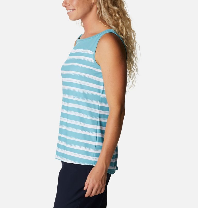 Women's Columbia Chill River Tanks Stripe | CA-EC014