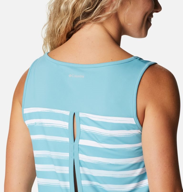 Women's Columbia Chill River Tanks Stripe | CA-EC014