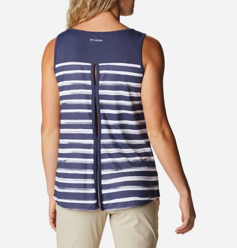 Women's Columbia Chill River Tanks Stripe | CA-K4LCA