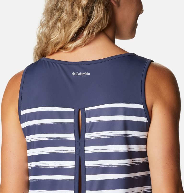 Women's Columbia Chill River Tanks Stripe | CA-K4LCA