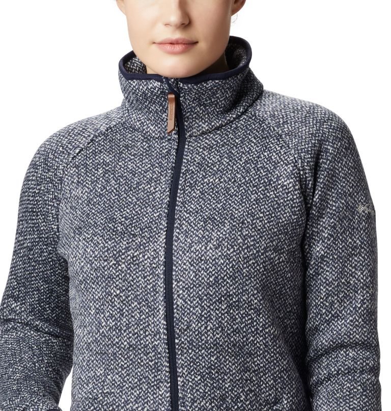 Women's Columbia Chillin Fleece Jackets Dark Grey | CA-J36C0