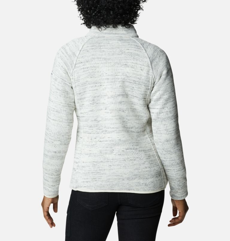 Women's Columbia Chillin Fleece Jackets White | CA-N1064