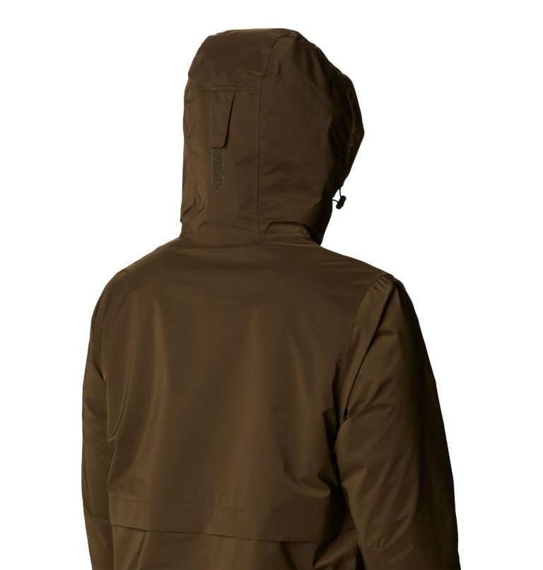 Women's Columbia Clermont Lined Rain Jackets Dark Brown | CA-U0A13