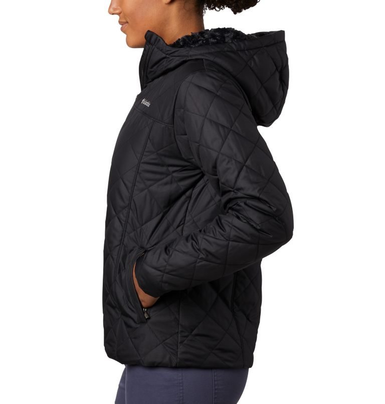 Women's Columbia Copper Crest Hooded Jackets Black | CA-MAC14