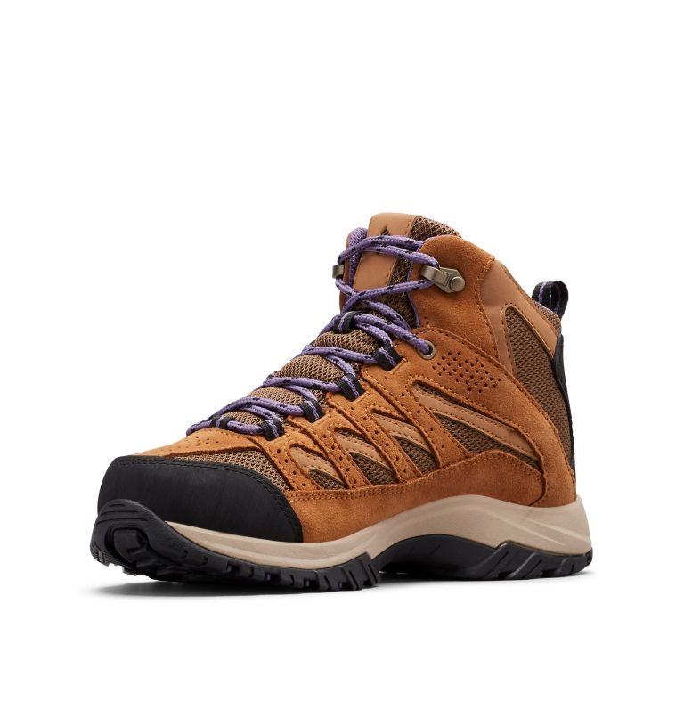 Women's Columbia Crestwood Mid Waterproof Hiking Boots Brown | CA-D4C3A