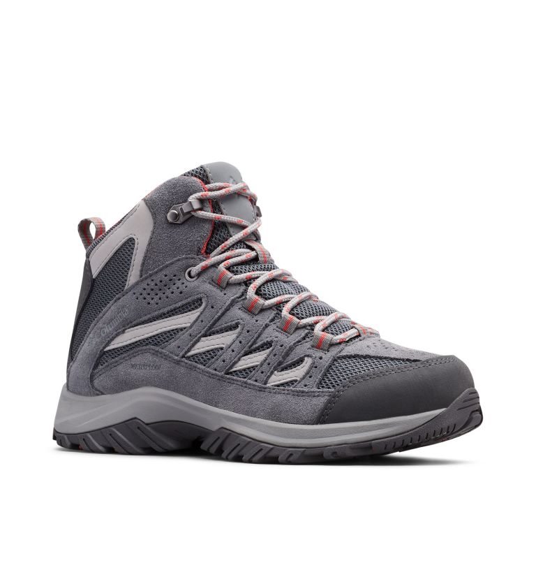 Women's Columbia Crestwood Mid Waterproof Hiking Boots Dark Grey | CA-UCAL0