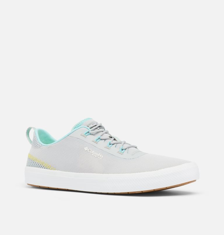 Women's Columbia Crestwood Mid Waterproof Sneakers Light Grey / Turquoise | CA-Y8C6L