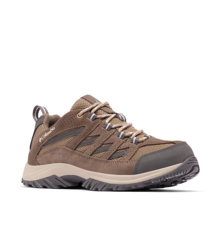 Women's Columbia Crestwood Waterproof Hiking Shoes Brown | CA-P41L8