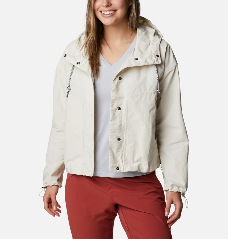 Women's Columbia Day Trippin Crop Jackets Cream | CA-KC63L