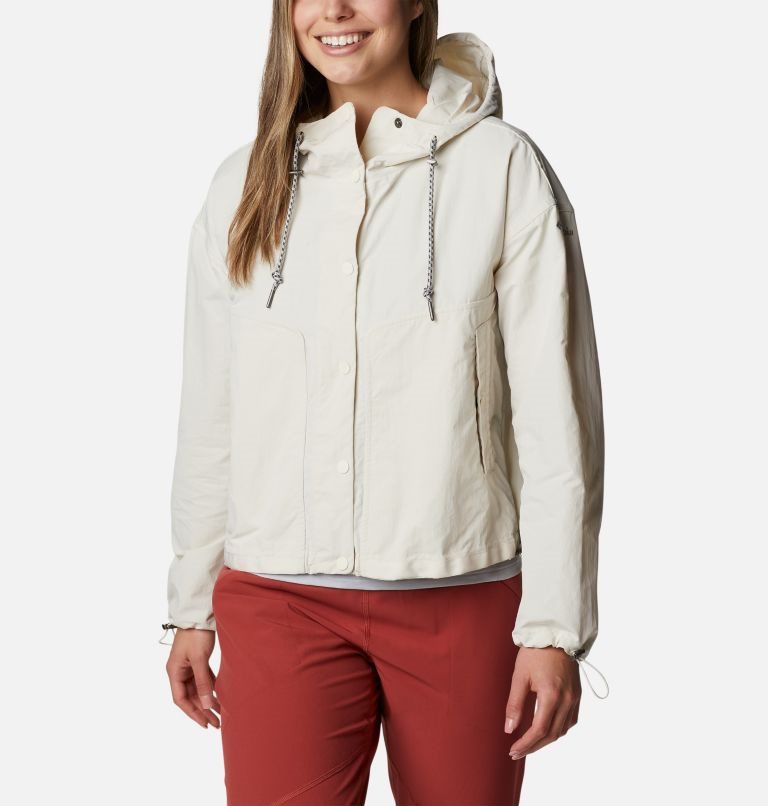 Women\'s Columbia Day Trippin Crop Jackets Cream | CA-KC63L