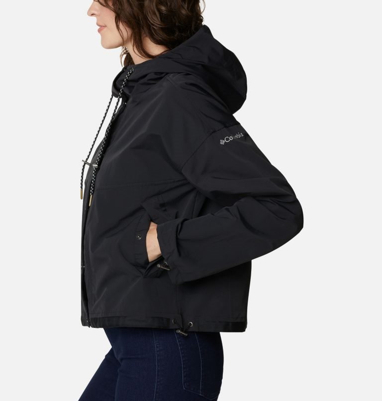 Women's Columbia Day Trippin Crop Jackets Black | CA-NA1C0