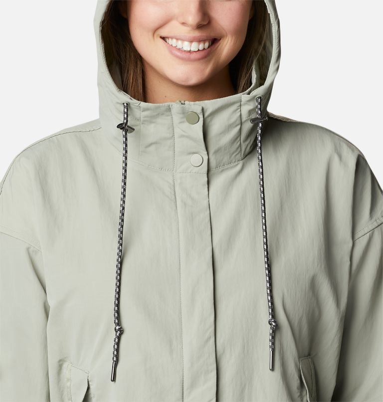 Women's Columbia Day Trippin II Rain Jackets Mint | CA-D03AC