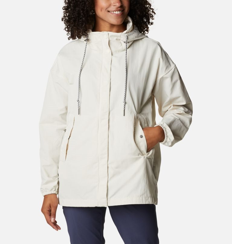 Women\'s Columbia Day Trippin II Rain Jackets Cream | CA-P463A