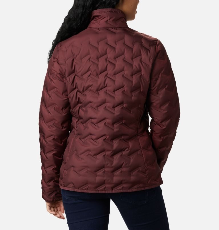 Women's Columbia Delta Ridge Down Jackets Burgundy | CA-GC31L