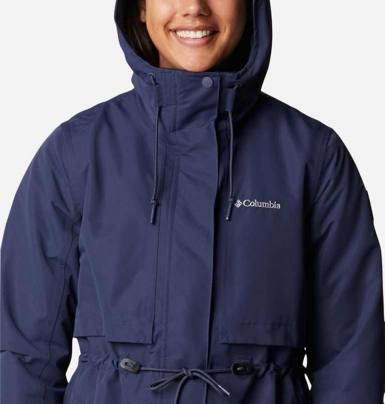 Women's Columbia Drop Ridge Interchange Jackets Navy | CA-N8563