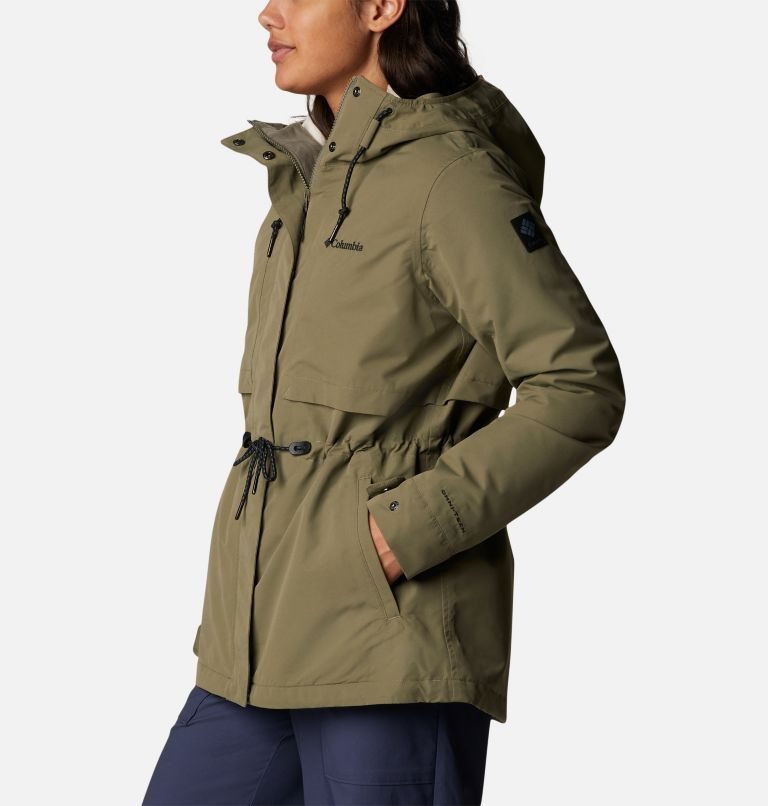 Women's Columbia Drop Ridge Interchange Jackets Olive | CA-Y0456