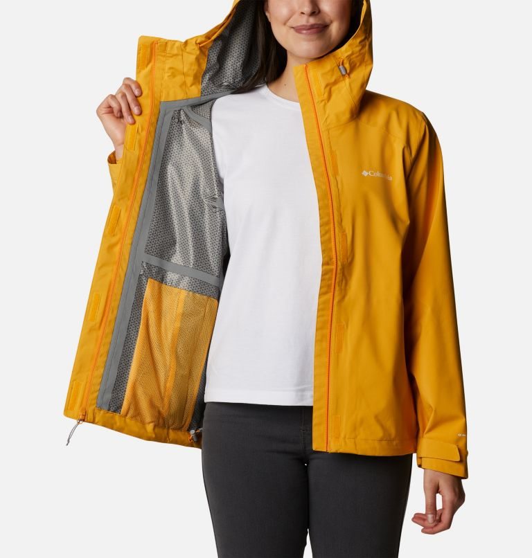 Women's Columbia Earth Explorer Shell Jackets Mango | CA-FC834