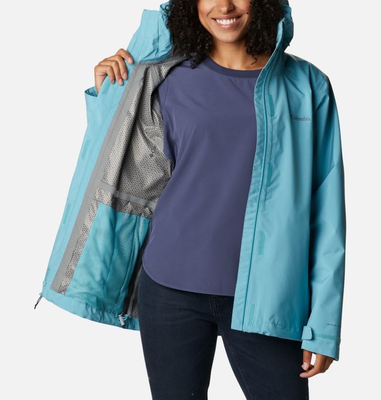 Women's Columbia Earth Explorer Shell Jackets Turquoise | CA-UL543