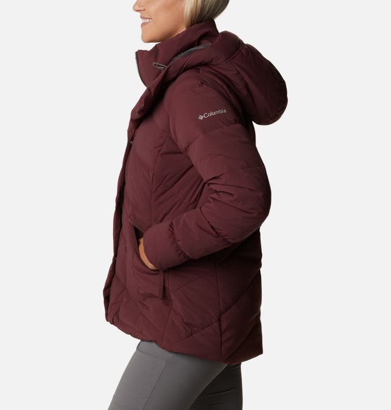 Women's Columbia Ember Springs Down Jackets Burgundy | CA-P8C43