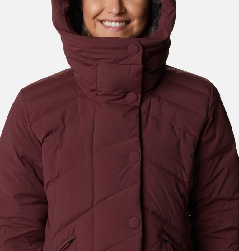 Women's Columbia Ember Springs Down Jackets Burgundy | CA-P8C43