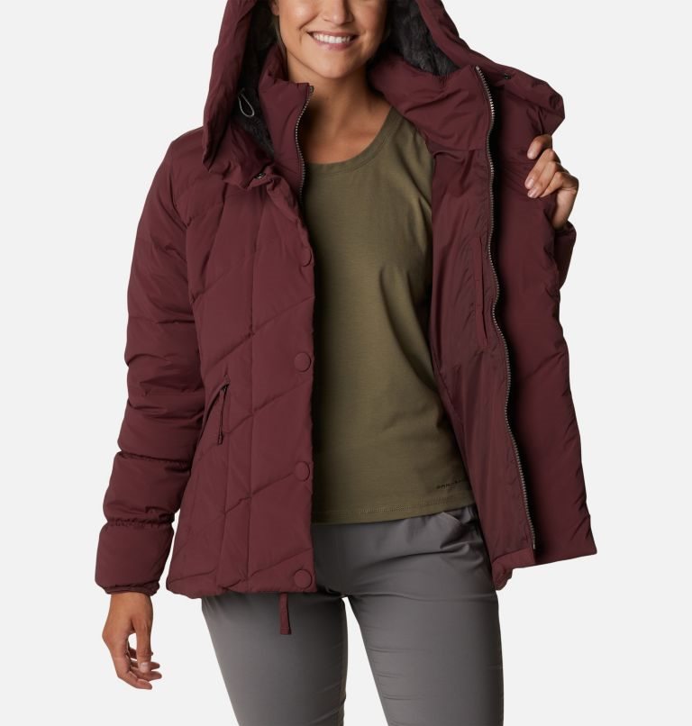 Women's Columbia Ember Springs Down Jackets Burgundy | CA-P8C43