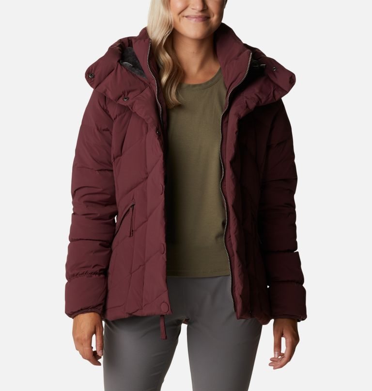 Women's Columbia Ember Springs Down Jackets Burgundy | CA-P8C43