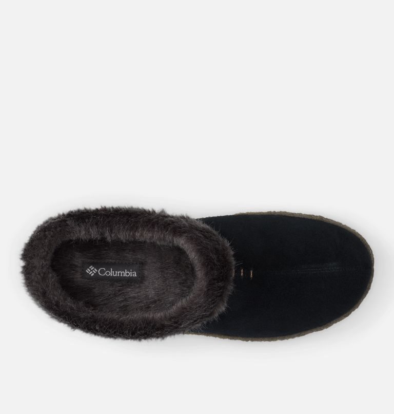 Women's Columbia Fairhaven Slippers Black | CA-H4AL5