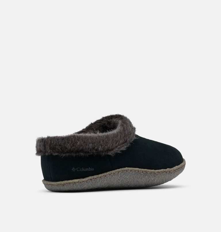 Women's Columbia Fairhaven Slippers Black | CA-H4AL5