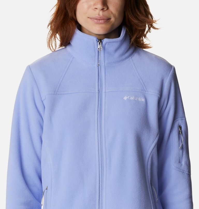 Women's Columbia Fast Trek II Fleece Jackets Light Blue | CA-E0351