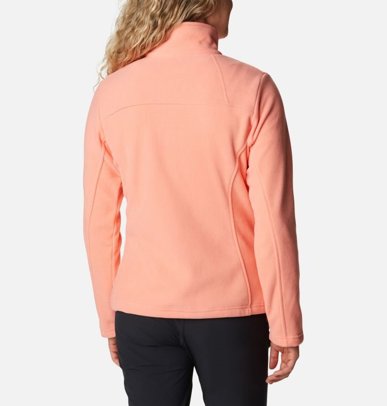 Women's Columbia Fast Trek II Fleece Jackets Coral | CA-U084A