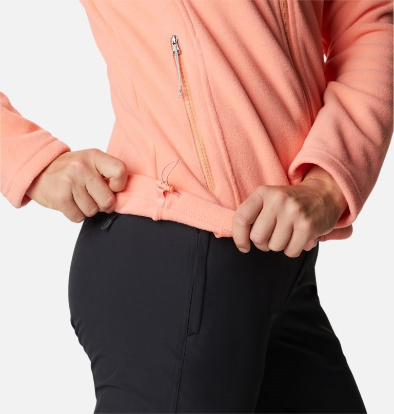 Women's Columbia Fast Trek II Fleece Jackets Coral | CA-U084A