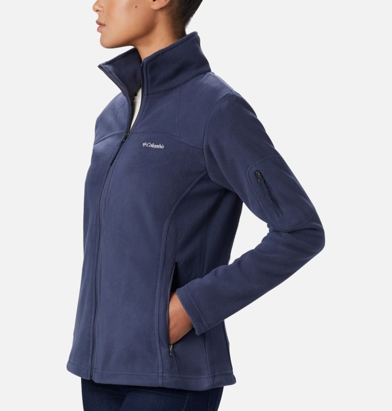 Women's Columbia Fast Trek II Fleece Jackets Navy | CA-YL35C