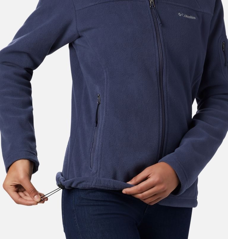 Women's Columbia Fast Trek II Fleece Jackets Navy | CA-YL35C