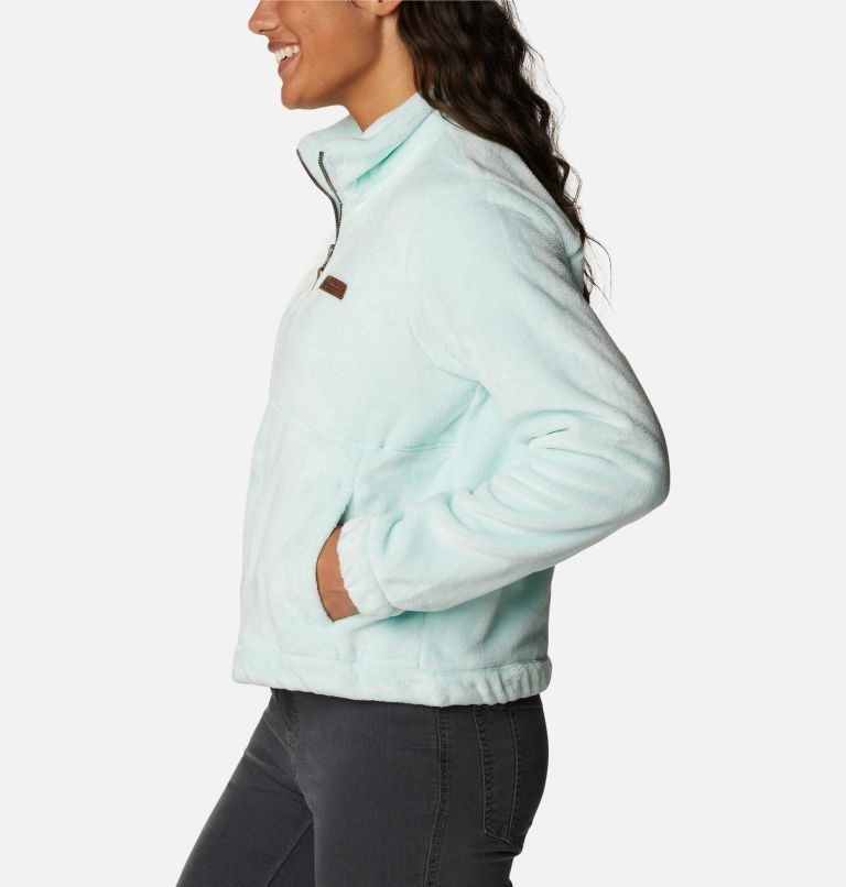 Women's Columbia Fireside Full Zip Fleece Jackets Turquoise | CA-X6LA0