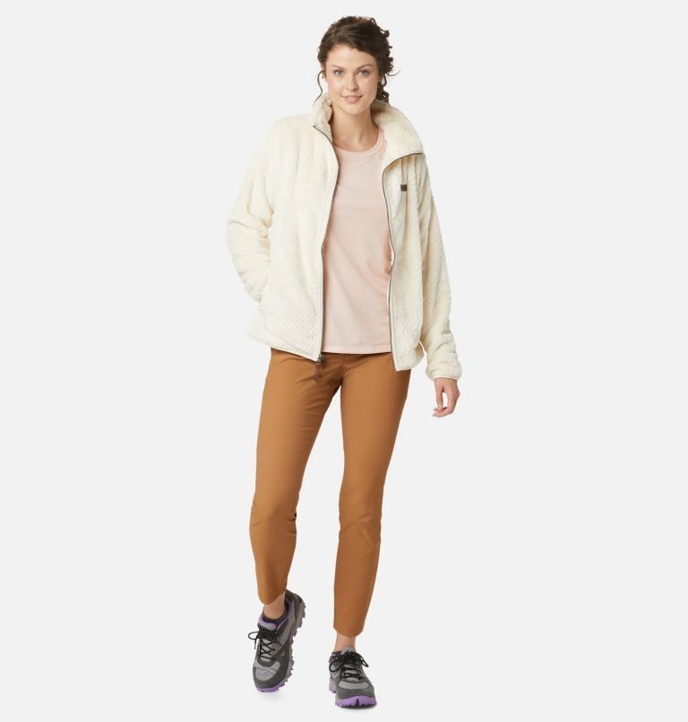 Women's Columbia Fireside II Sherpa Full Zip Fleece Jackets Cream | CA-V4C5L