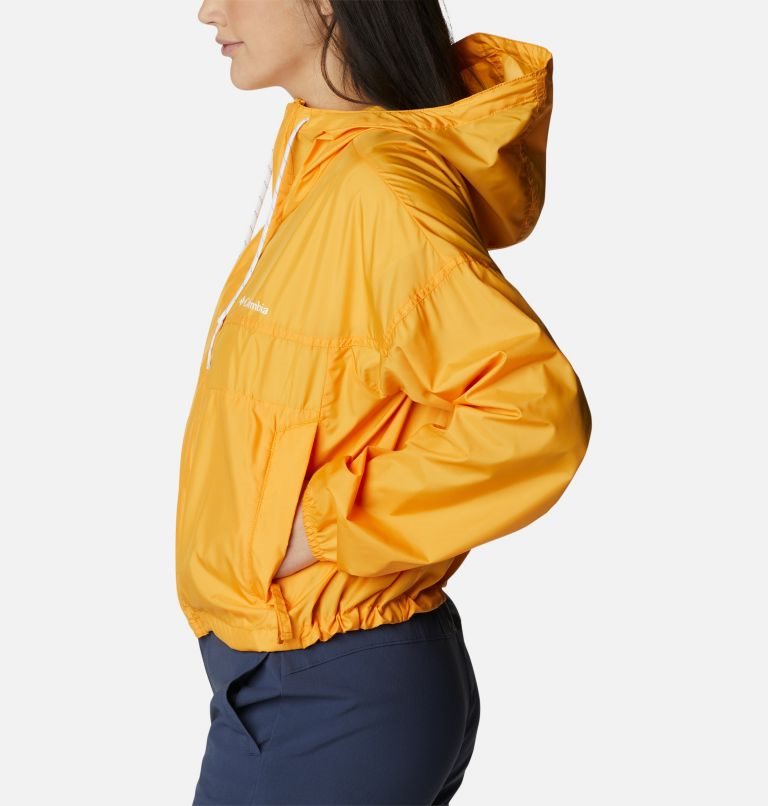 Women's Columbia Flash Challenger Cropped Windbreaker Jackets Mango | CA-P4015