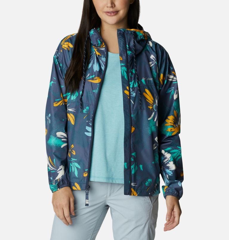 Women's Columbia Flash Challenger Novelty Windbreaker Jackets Flower | CA-L3A10