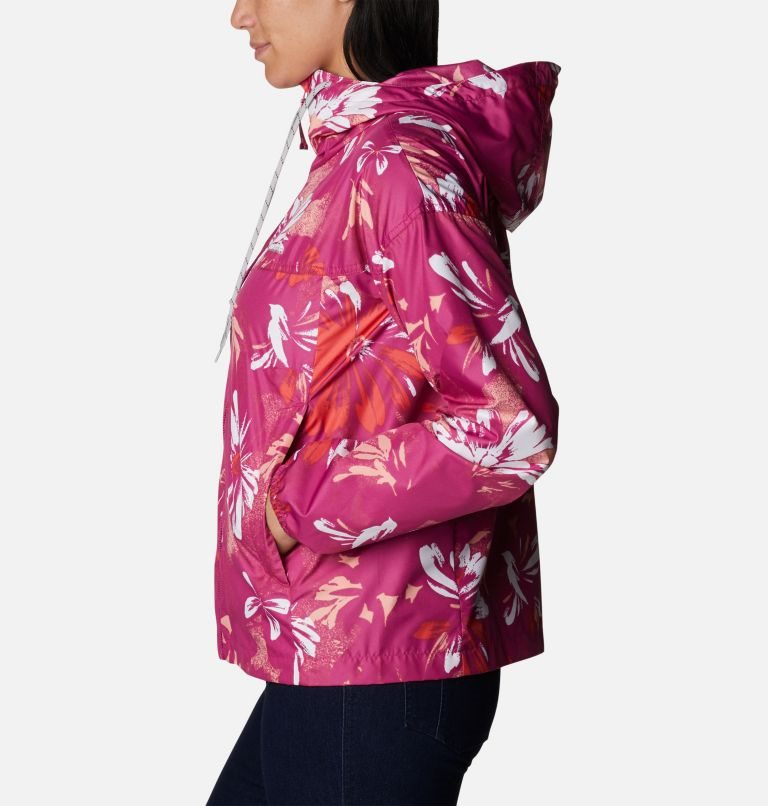 Women's Columbia Flash Challenger Novelty Windbreaker Jackets Flower | CA-S6A10