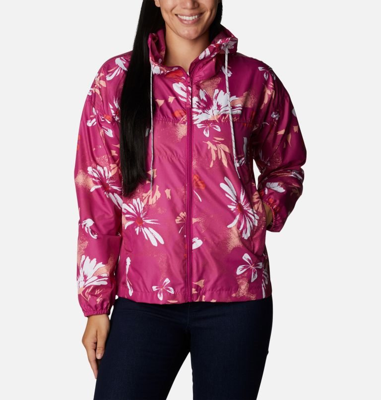 Women\'s Columbia Flash Challenger Novelty Windbreaker Jackets Flower | CA-S6A10