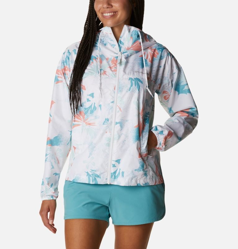 Women\'s Columbia Flash Challenger Novelty Windbreaker Jackets Flower | CA-SC8A1