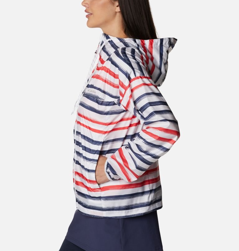 Women's Columbia Flash Challenger Novelty Windbreaker Jackets Stripe | CA-Y0486